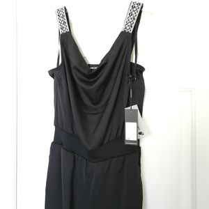 Karl Lagerfeld Sleeveless Cowlneck Jumpsuit